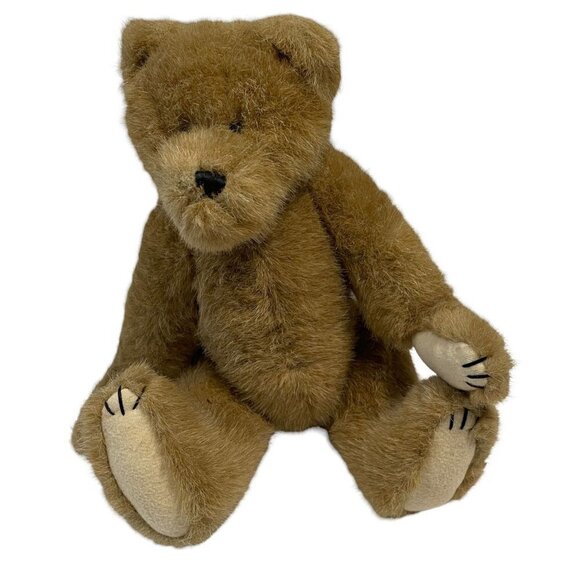The Boyds Collection Jointed Teddy Bear Brown 12" Vintage 90s - Picture 1 of 4